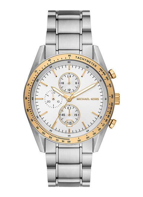 michael kors horloge zilver met goud|michael kors pols horloge.